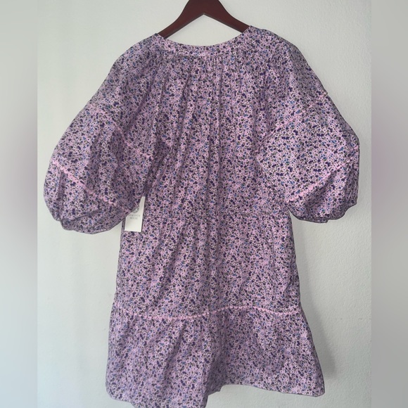 SOLD —-Tuckernuck HYACINTH HOUSE  NWT Purple Floral Matilda Dress med - Picture 13 of 14